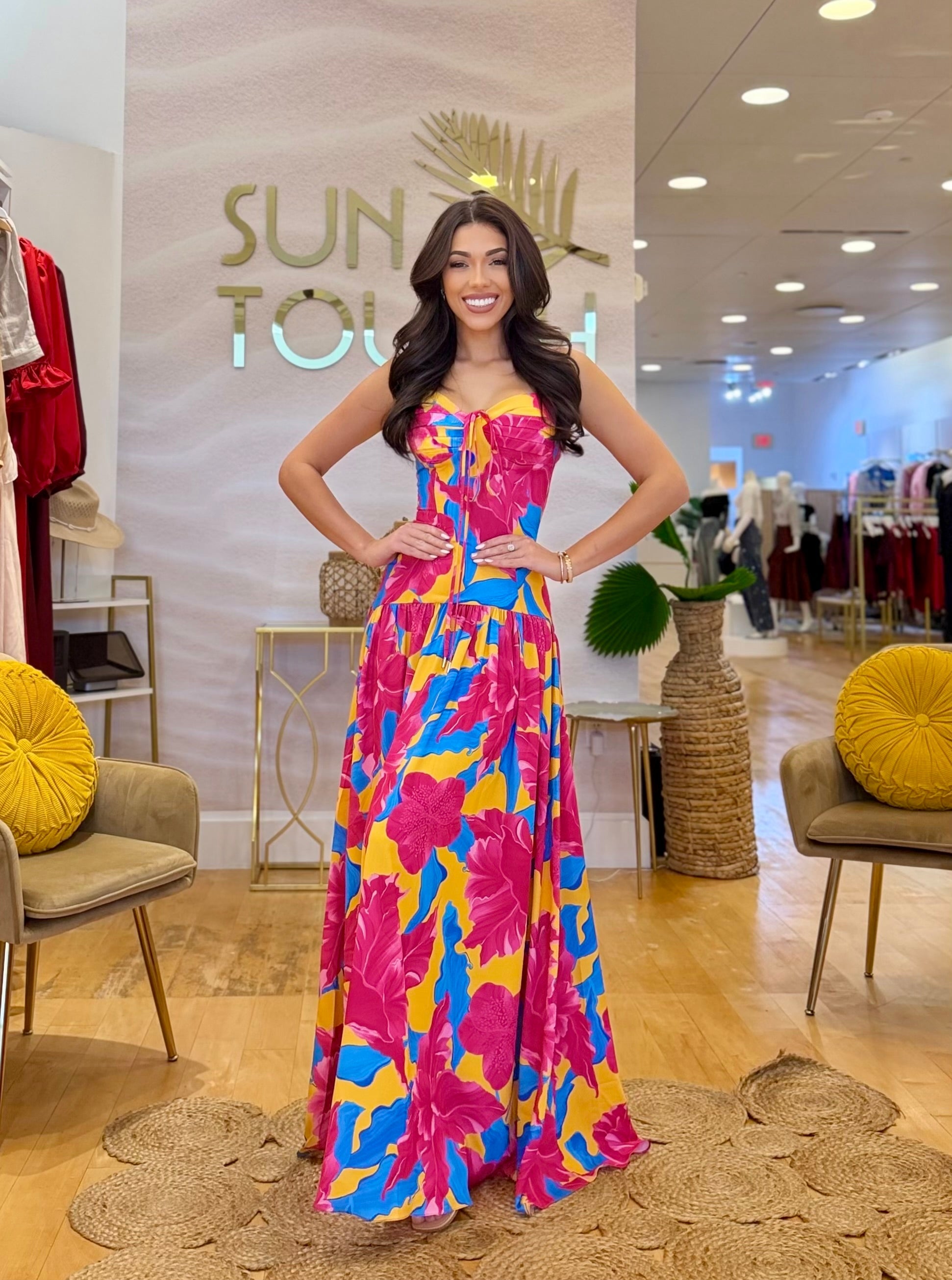 FR Exotic Flower Dress